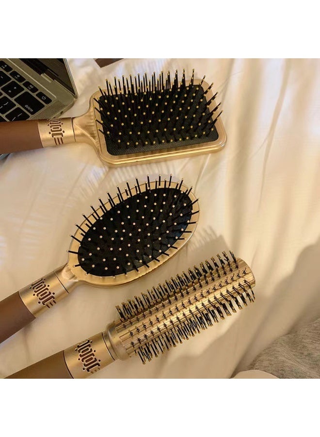 Premium Air Cushion Hair Brush, Scalp Massage Comb for Women, Wide Plate Brush for Long Curly Hair, Anti Static Detangling Brush for Home Use - Image 1